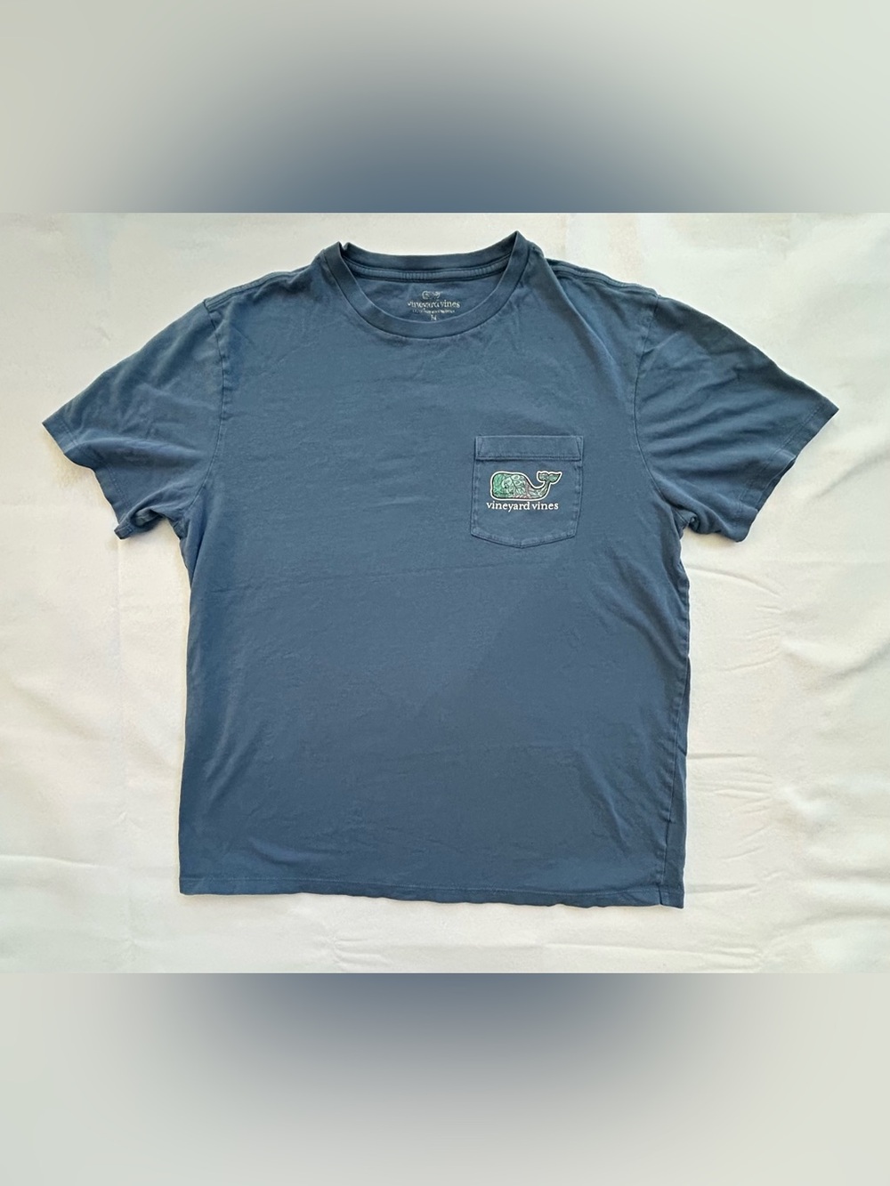 Vineyard Vines Short Sleeve Pocket Tee - Slate Blue Women’s Medium
